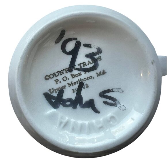 West Maryland Train Mug by Country Trains, signed dated ceramic - Picture 6 of 6